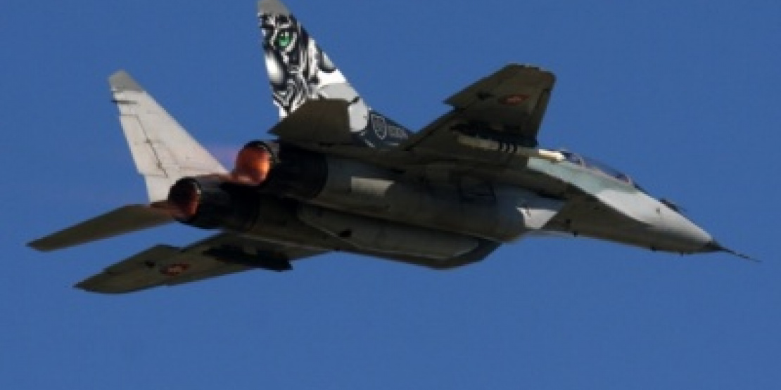 Ilustračný záber Mig-29 z cvičného letu