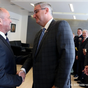 Minister obrany Peter Gajdoš rokoval s guvernérom štátu Indiana Ericom Holcombom